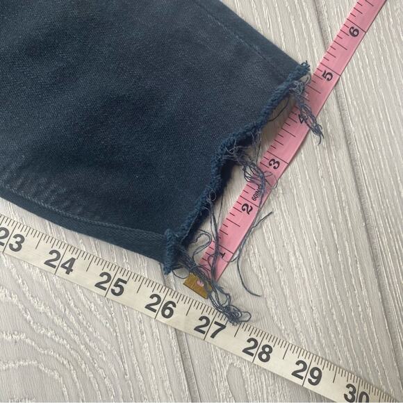 Miss Me Women's Black 01 Raw Hem Stretchy Ankle Skinny Denim Jeans Size 26 - Picture 7 of 12